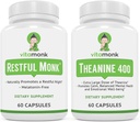 VitaMonk Sleep Blend och L-Theanine: Melatonin Free Sleep Aid & Relaxation Bundle