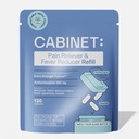 Kabinett: 500mg Acetaminophen för huvudvärkslättnad, Toothaches, ömma hals och feberreducer, 120 tabletter (Refill)