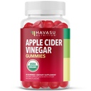 Apple Cider Vinegar Gummies - Organiska ACV Vitaminer för Digestive Health, Metabolism & Gut Support - 60 Count - Vegan, Non-GMO, Gluten-Free - Utsökt smak och ingen hård smak - 1 månads leverans