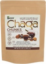 Sayan Siberian Pure Raw Chaga Mushroom Chunks med Black Top Crust 35.2 Oz / 2.2 lb - Premium Wild-Harvested Antioxidant Tea för immunstöd, fokus och Digestive Health - Non-GMO