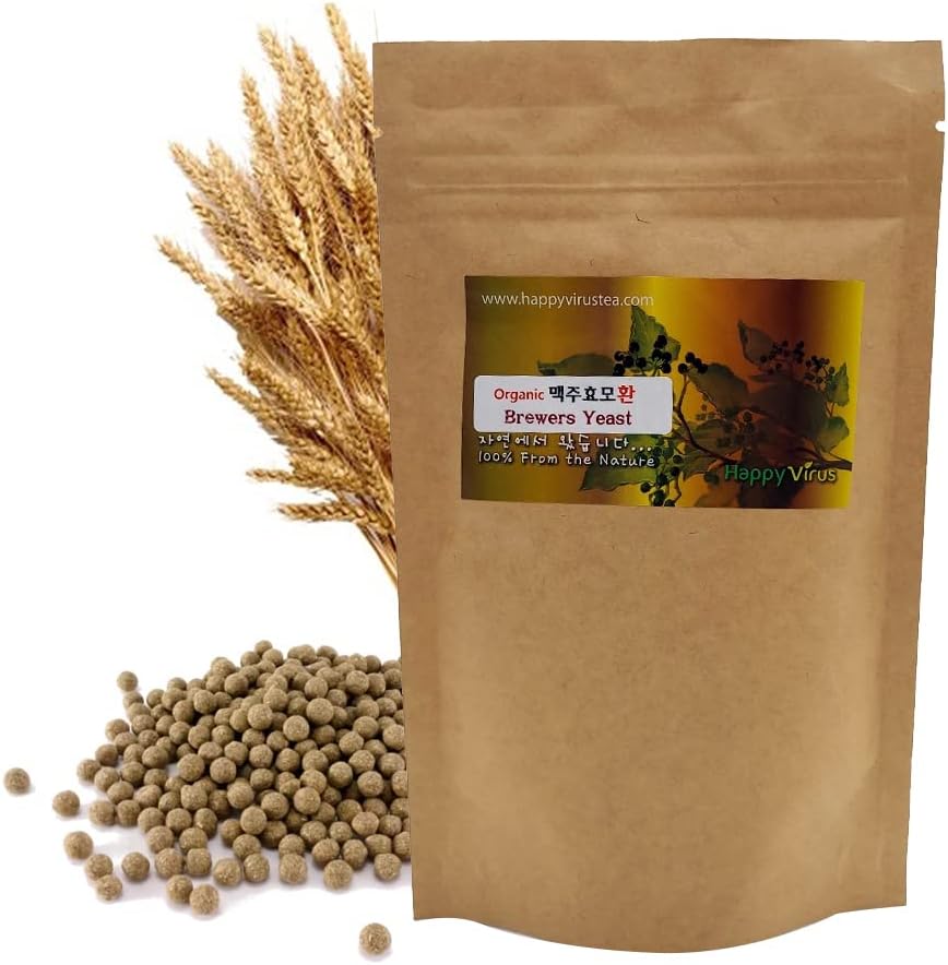 Natural Organic Brewer's Yeast Pill Ḳ 3.52 (100g) / Kosttillskott för Immune Support & Nervous System för Woman & Man