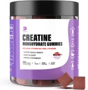 Creatine Gummies - Creatine Monohydrate Gummies for Men & Women - 5g of Creatine Monohydrate per Serving- Increase Focus, Strength, Endurance -Build Muscle, Sugar Free,Vegan, Non-GMO 120 Ct