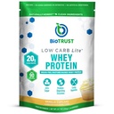 BioTrust Low Carb Lite, 20 Grams of Grass-Fed Whey Protein Isolate, 100 kalorier, ProHydrolase Digestive Enzymes, Non-GMO, fri från Soy och Gluten, rBGH-Free (14 portioner) (Vanilla Cupcake)