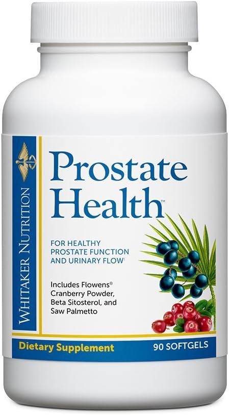 Dr Whitakers Prostate Health med Saw Palmetto Extract, Flowens Cranberry Powder och Beta Sitosterol för att stödja Prostate Funktion, Bladder hälsa och främjar Peak Urinary Flow, 90 mjukgels