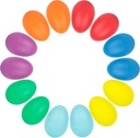 SallyFashion 14PCS Plastic Egg Shakers Set, Percussion Instruments Musical Egg Maracas för Kids Music Learning DIY Painting