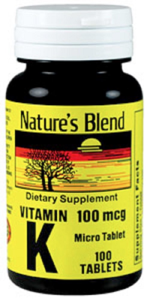 Naturens Blend Vitamin K 100Mcg tabletter 100 Ct