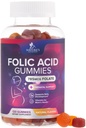 Folic Acid Gummies för kvinnor 785 mcg, väsentliga prenatala vitaminer för mamma och baby, Vegan Folic Supplement Gummy, Daily Vitamin B9 Extra Strength Folate, Innan under graviditeten - 120 Gummies