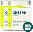 Cheers Hydrate | Oral Rehydration Solution | Elektrolyter för snabbhydrering | Lemon Lime smak | 24 portioner | Electrolyte Supplement med natrium, kalium, glukos
