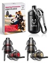 Motorcykel öronproppar för vindbullerreducering - 2 par - 25dB - Motorcykeltillbehör - Återanvändbara Moto Earplugs, Soft Comfortable Hearing Protection för motorcykel, Touring, Racing, Riding