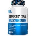 Evlution Nutrition Turkiet Tail Mushroom - 500mg Organic Turkey Tail Mushroom per Capsule - Immune Support - Kosttillskott - Vegan & Non-GMO - 60 portioner - 60 kapslar