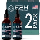 E2H Breastfeeding Supplement and Lactation Support - Liquid Lactation Supplement - Innehåller Fenugreek, Milk Thistle, Fennel och More - No Alcohol - Vegan - (2 flaskor)