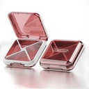 DUBSTAR Daily Pill Organizer,4 Compartments Portable Travel Small Pill Case, Pill Box för väska ficka för att hålla vitaminer,Cod Liver Oil, tillägg och medicinering (röd)