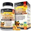 Gurkmeja Curcumin med Black Pepper Extract 1500mg - Hög Absorption Ultra Potent Turmeric Supplement med 95% Curcuminoids och BioPerine - Non GMO Tumeric Capsules för gemensamt stöd - 90 kapslar