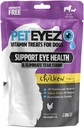 PetEyez Tear Stain Remover Vitamin Treats for Dogs - Support Eye Health & Reduce Itching & Tear Stain Buildup - 100% Natural Dog Treats w / Superfoods, Antioxidanter och näringsämnen - Chicken Flavor - 1oz