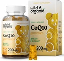 Wild & Organic CoQ10 Gummies - Vegan CoQ10 200mg Antioxidant Supplement med Ubiquinone - Naturlig energi och fokus Gummies med Coenzyme Q10-60 Non-GMO Pectin Chewables