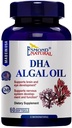 (8 Pack) Esmond Natural: DHA Algal Oil (Made with Onavita Oil. 40% Docosahexaenoic Acid. Stöder hjärnan, ögat och nervsystemet), GMP, Natural Product Assn Certified, Made in USA - 500mg, 480 Softgels