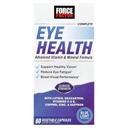 FORCE FACTOR Complete Eye Health, Clinical Strength Eye Vitamins med Lutein & Zeaxanthin för att stödja vision, ögonfunktion och Blue-Light Protection, Eye Health Supplements for Adults, 60 Capsules