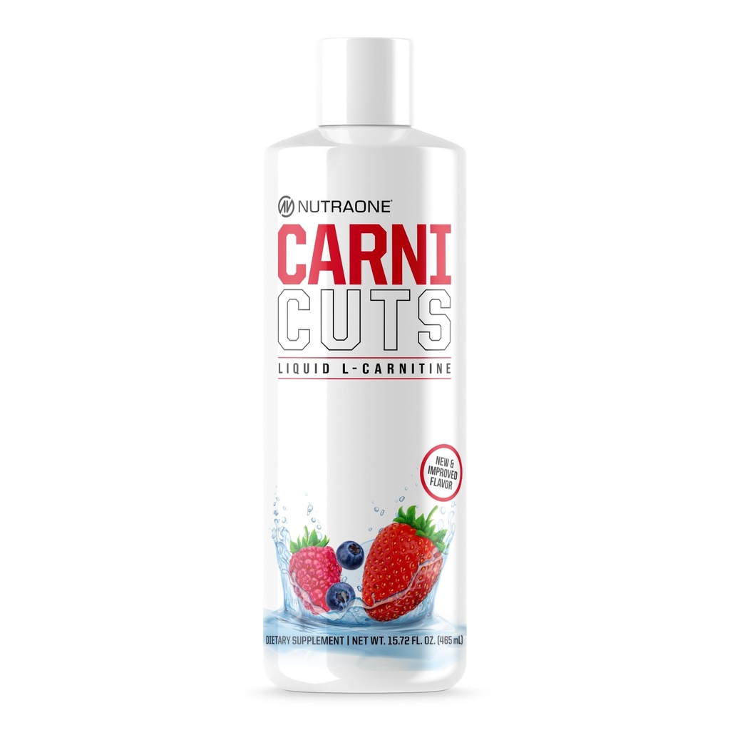 NutraOne Carnicuts L-Carnitine Liquid Supplement Stimulant Free * (Berry Blast - 32 portioner)