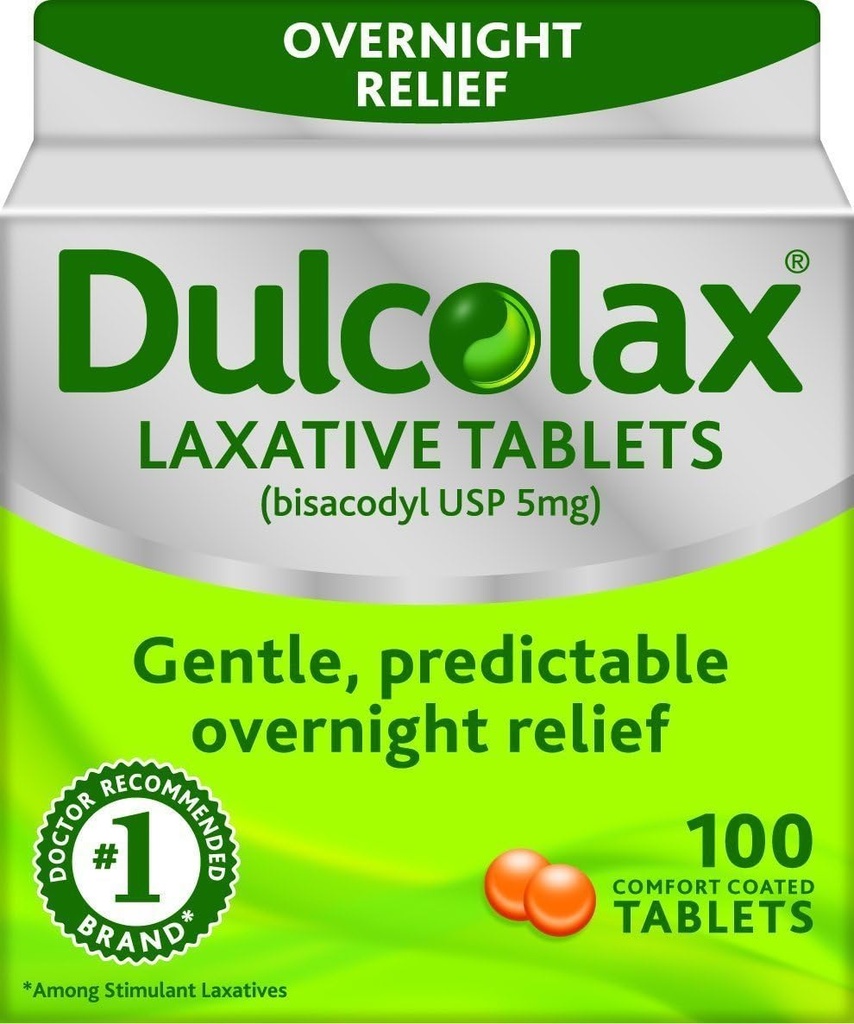 Dulcolax 5 mg Laxerande tabletter för förstoppning - 100 ea
