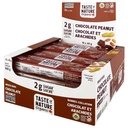 Smak av naturen - Organisk 2g socker choklad jordnöt - låg sockersnack och frukostbar, High Fiber Energy Bar - 16 greve Snack Pack