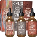 Viking Revolution Beard Oil för Män 3 Pack - Natural Mens Beard Oil Variety Set 2 - Sandalwood, Unscented och Bay Rum Scents - Beard Conditioning och Moisturizing för en hälsosam skägg (3 Pack, 1oz)