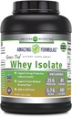 Fantastiska formler Grass-Fed Whey Protein Isolate | 25 Grams Protein Per Serving | 5 Lbs (2,26 Kg) | 5,7 Grams BCAA | Made in USA (5 Lb, Unflavored)