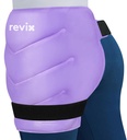 REVIX Extra Large Hip Ice Pack Wrap med remmar, återanvändbar Gel Ice Pack för Hip Replacement, Thigh, Shoulder & Back, Soft Lining Cold Compress Recovery Kit