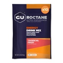 GU Energy Roctane Ultra Endurance Energy Drink Mix, Vegan, Gluten-Free, Kosher, 35mg koffein och Dairy-Free n-the-Go Energy för varje träning, 10 Single-Serving Packets, Tropical Fruit