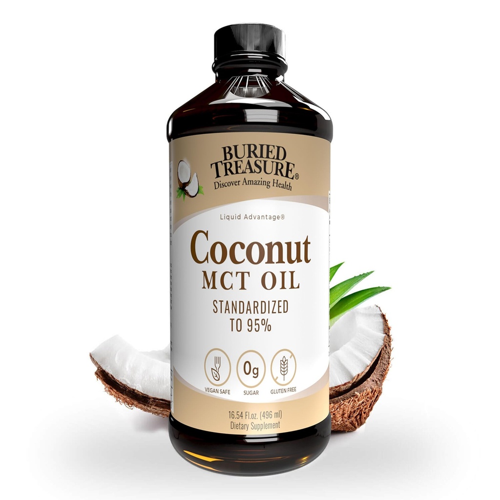Buried Treasure MCT Coconut Oil, 16.54 Fl Oz (Pack av 1)