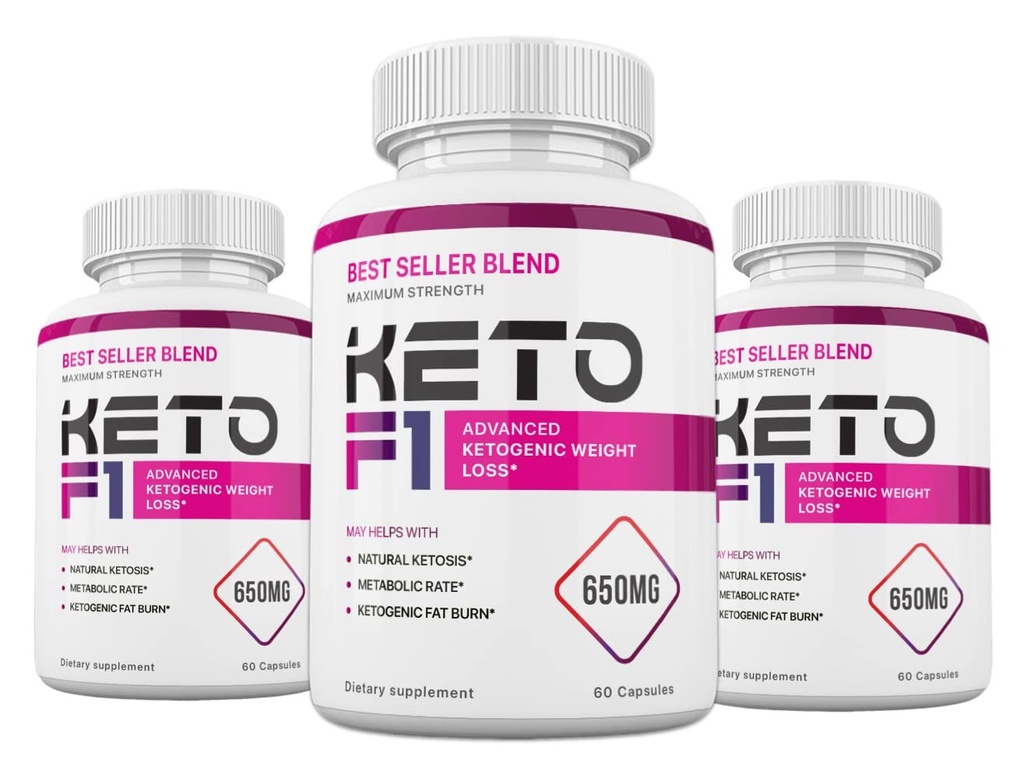 (3 Pack) Keto F1 Blend Formel, 180 kapslar, 3 månaders leverans
