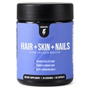 InnoSupps Hair + Skin + Nails Supplement | Vegan Collagen Booster | Biotin, B12, Horsetail Herb Powder | Stimulate Hair Growth, Revitalize Skin, stärka naglar | 60 kapslar