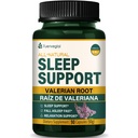 Valerian Root Extract Sleep Support Capsules, Passion Flower Supplement för bättre sömn, somnar snabbt och avkoppling. Pastillas de Valeriana y Pasiflora para Dormir Profundamente. 90 räkning