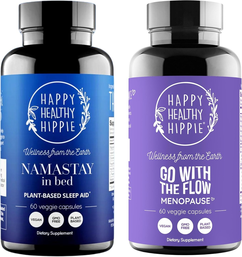 Happy Healthy Hippie Gå med Flow Menopause Support & Natural Sleep Supplement