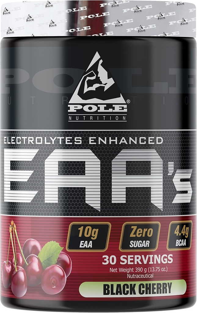 EAA Electrolytes Förbättrad | Zero Sugar, smaksatt | 390 Gram 30 portioner (Black Cherry)