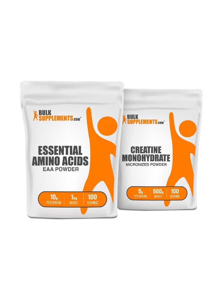 BULKSUPPLEMENTS.COM EAA Powder 1kg + Kreatin 500g Bundle