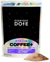 Varje dag Dose Premium Adaptogen Mushroom Coffee med Grass-Fed Collagen, Chaga, Lions Mane & L-Theanin för bättre fokus, energi, matsmältning, hud och immunitet 30 portioner