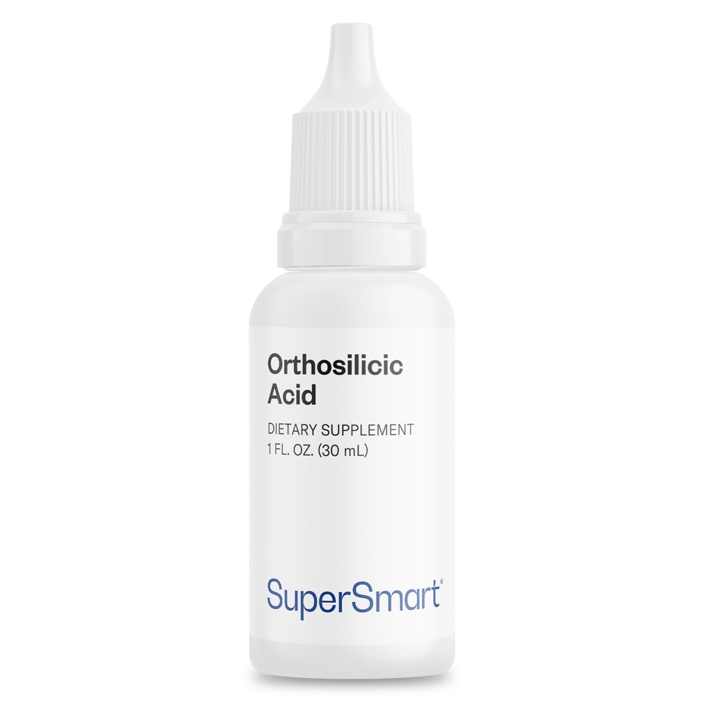 Supersmart - Ortosilicic Acid (Avancerad Formel) - Silicon Supplement - med MSM, Choline, Carnitine, Boron, Minerals | Non-GMO & Gluten Free - 30 ml