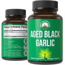 Peak Performance Aged Black Garlic Capsules. Raw Vegan Pure Odorless Extract Supplement Pills for Cholesterol och Immune Support. från Garlic Bulb med S-Allyl Cysteine och Antioxidanter