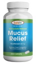 HEALTH LFE Mucus Relief Guaifenesin Caplets 400 mg, omedelbar frisättning snabbverkande expert, tunn och lossnar Mucus, lindrar bröstöverbelastning, hosta, kallt och influensa (Medium, 200 greve)