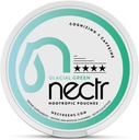 Nectr Energy Nootropic Pouches – Glacial Green Wintergreen Caffeine Pouches med Cognizin® Citicoline. Sockerfri hjärnbehandling. Smidig, hållbar fokus & energiförsörjning - 1 Puck på 16pcs