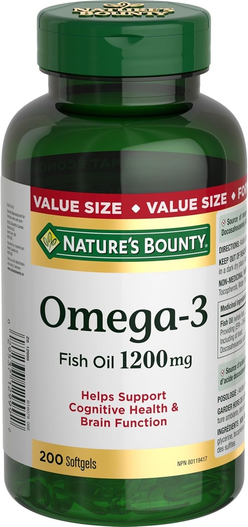 Naturens Bounty Omega-3 1200mg 200 räkning