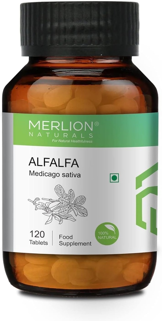 Sheltr Alfalfa tabletter, Medicago Sativa, All Natural, Pure Herbs 500mg x 120 tabletter