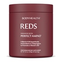 BodyHealth Reds Förbättrad med PerfectAmino - Daglig Superfood Smoothie pulver med antioxidanter, Adaptogener, fytonäringsämnen, frukt, prebiotika, probiotika, fiber och protein - 40 portioner