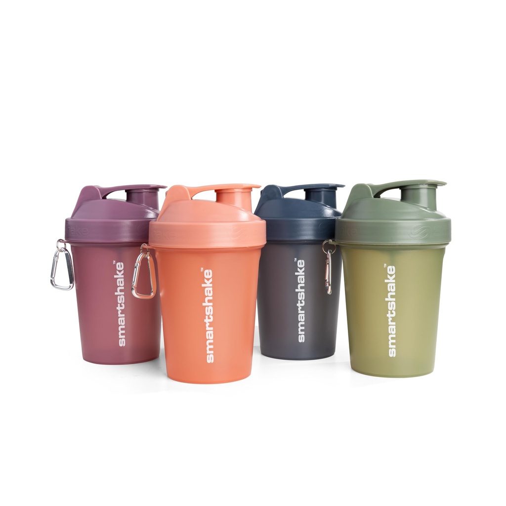 Smartshake Protein Shaker Bottle för proteinblandningar - 4 Pack - 13,5 oz | Leak Proof Shaker Cups för Protein Shakes | Blender Bottle Shaker | Protein Shaker Bottle Pack | BPA Free Shaker - Multicolor