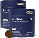 PetLab Co. 22 i 1 Dog Multivitamin - Stöd hundens immunsvar, hud, rock, gemensamma och övergripande hälsa - vitamin A, E, D, B12, mineraler, antioxidanter - Tuggbar flavor