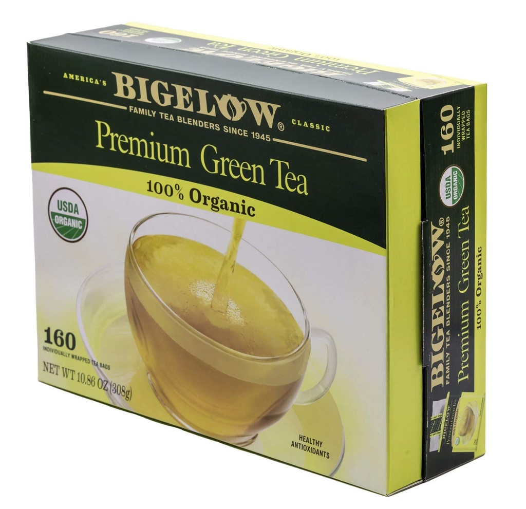 Bigelow Tea Organic Green Tea, 160-räkna (51100.85)