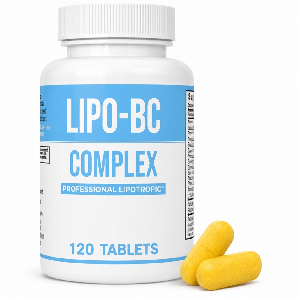 Lipo-BC Complex, LIPO BC tabletter Lipotropic tabletter för energi och välbefinnande | Naturlig ren energi med kostnäringsämnen tillverkade av Legere Pharmaceuticals (120 tabletter)
