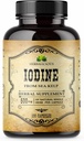 HERBALICIOUS Iodine Tablets – Natural Iodine from Sea Kelp – Thyroid Support Supplement for Energy, Digestion, Brain & Bone Health – Non-GMO, Gluten-Free – 100 kapslar