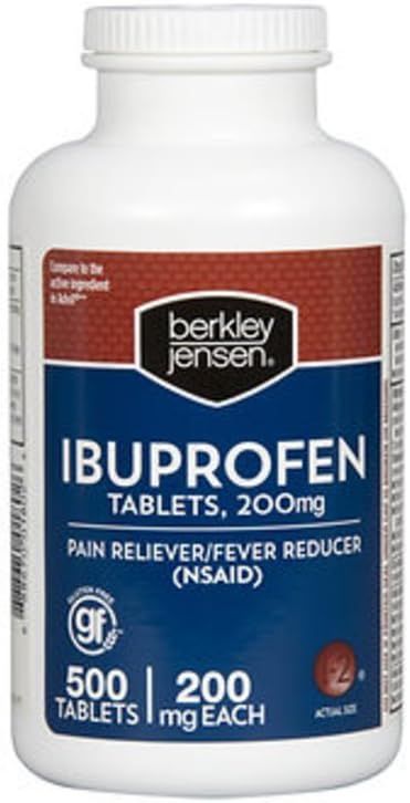 Medlemmar Mark Berkley Jensen Ibuprofen tabletter, 500 ct., 200mg
