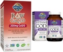 Garden of Life Vegetarian Omega 3 6 9 Supplement - Raw CoQ10 Chia Seed Oil Whole Food Nutrition & Zink Supplements 30mg High Potency Raw Zink och Vitamin C Multimineral Supplement